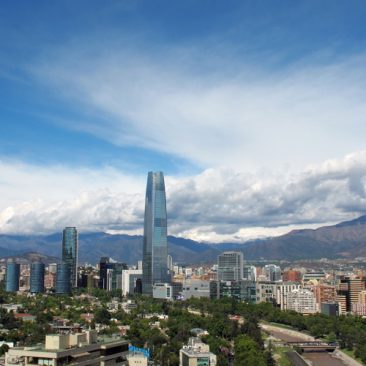 Vista panorámica ciudad de Santiago