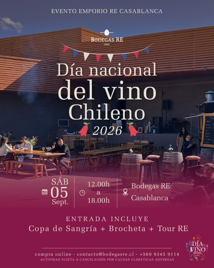 Panoramas del día del vino en valle de casablanca