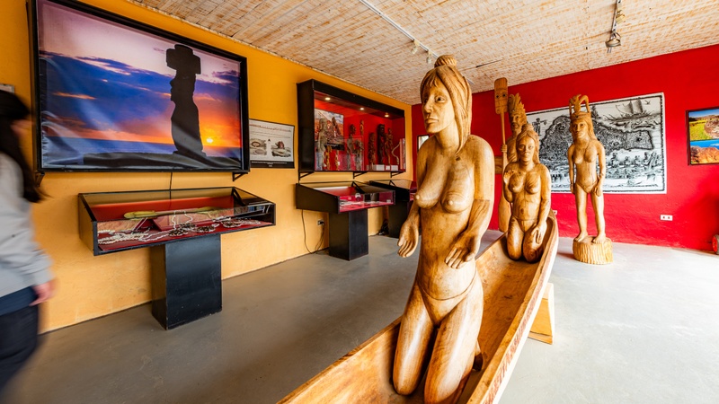 Museo de cultura rapa nui en Santa Cruz
